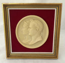 Napoleon Bonaparte and Marie Louise, Portrait Profile Plaque, After Andrieu.