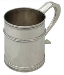 Queen Anne Style Silver Mug. London 1974 William Comyns & Sons Ltd. 18.9 troy ounces.