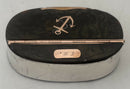 Early 19th Century Rose Gold, White Metal & Tortoiseshell Naval Snuff Box with Applied Fouled Anchor.