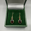 9ct Gold and Garnet Earrings
