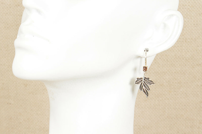 Silver Thomas Sabo Leaf Earrings