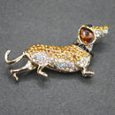 Dachshund brooch