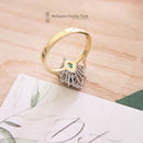 1970's 18ct Emerald & Diamond Cluster