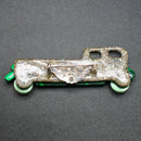 Lea Stein green-blue-silver limousine brooch