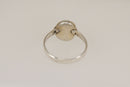 Pretty Silver Fire Opal Ring – Oval Cabochon Design