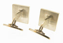 . Vintage Georg Jensen Sterling Silver Enamel Mosaic Cufflinks Design No 87