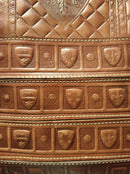 Vintage leather large capacity handbag