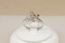 Gorgeous Silver & Welsh Gold Overlay Leaf Ring by Clogau - Boxed