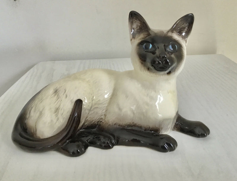 Royal Doulton Siamese Cat Lying