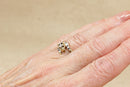 9ct Gold Sapphire & Diamond Leopard Ring