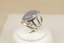 Silver & Agate Statement Ring