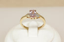 9ct Gold Morganite and Diamond Ring