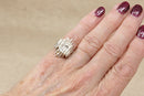 Vintage Sterling Silver Brutalist Statement Ring – Circa Late 1950s to Early 1960s
