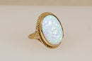 Stunning Large 9ct Gold Oval Opal Ring – Sheffield 2011
