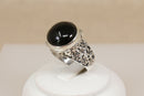 Distinctive Silver & Garnet Designer Ring by Suarti