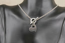 Classic Kit Heath Sterling Silver Belcher Chain & Heart Necklace