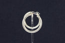 Classic Sterling Silver Large Hoop Earrings