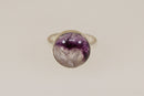 Silver & Blue John Ring