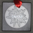New Lalique: 2026 Clear crystal edelweiss Christmas ornament