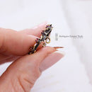 Antique 15ct Ruby & Pearl Wreath Brooch