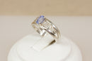 Beautiful Handcrafted Silver & Sapphire Ring – London 1994