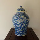 A large 19th century Chinese porcelain blue and white vase