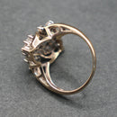 9ct gold diamond cluster ring