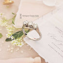 Platinum & Diamond Three Stone Ring 1.05cts