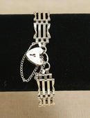 Vintage Silver Gate Bracelet with Padlock