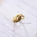 Vintage 18ct Gold 2 Headed Snake Ring