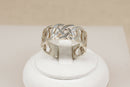 Classic Sterling Silver Celtic Knot Band Ring – Size Y