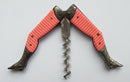 Antique Edwardian c.1900's Ladies Legs Pocket Corkscrew/Pink Stripes