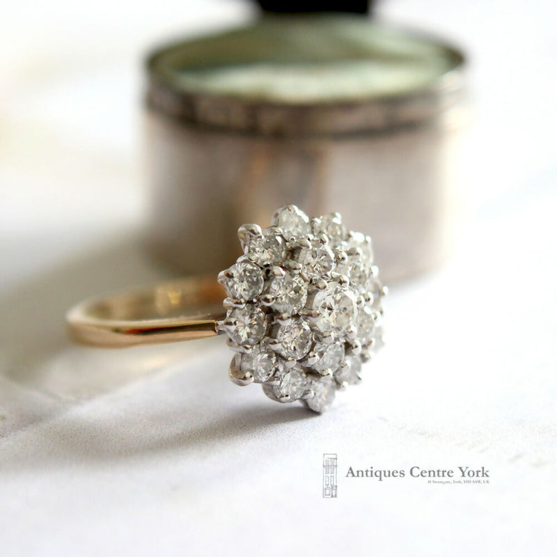 18ct Diamond Cluster Ring 1.50cts