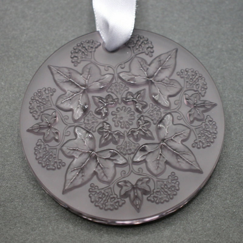 New-Lalique-2024-Dusky-purple-crystal-Lierre-Christmas-ornament-24i015b