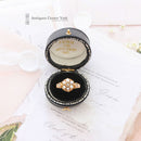 Victorian 15ct Gold, Natural Split Pearl & Rose-Cut Diamond Cluster Ring