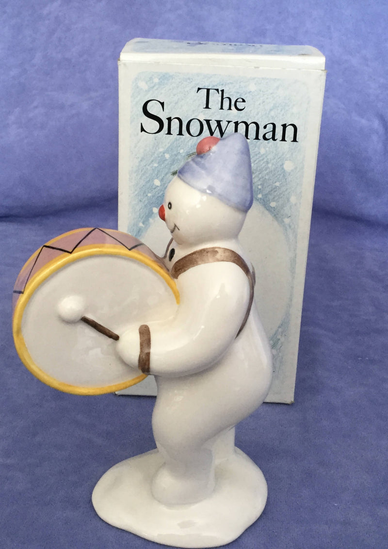 Royal Doulton - Bass Drummer Snowman figurine DS9 Royal Doulton - snowman figure Boxed