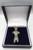 A Roman Bronze Votive Figure Of The God Mercury.