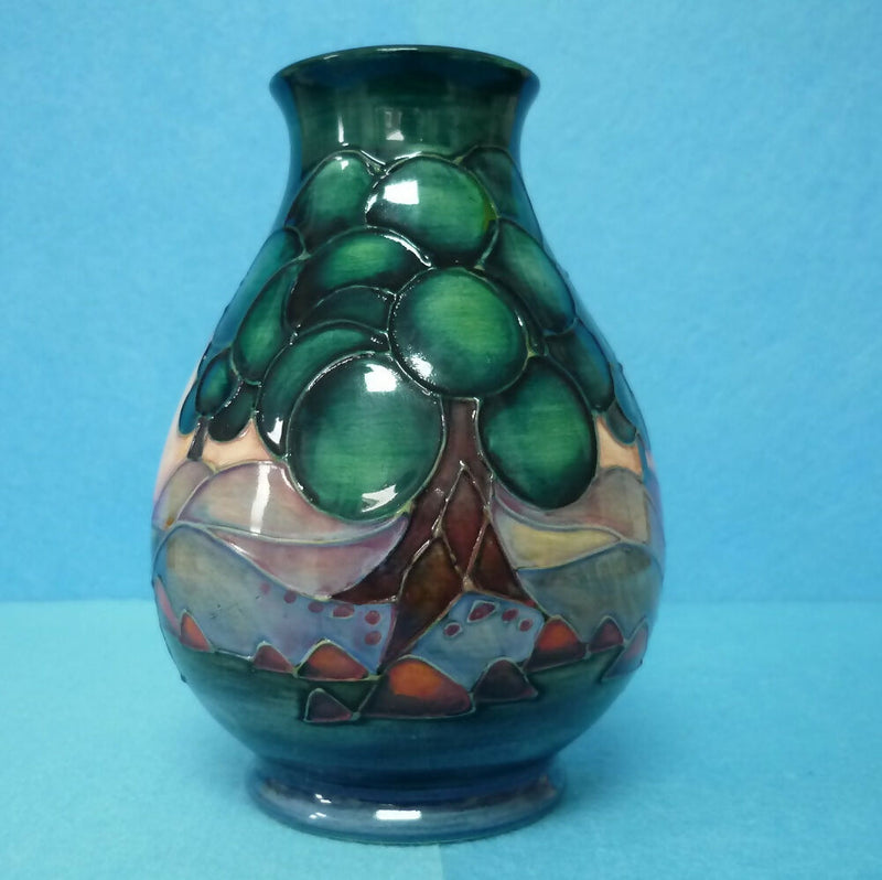 Moorcroft Vase (5.31 inch) in the Mamoura Design by Sally Tuffin