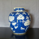 A 19th century Chinese blue & white porcelain ginger jar.