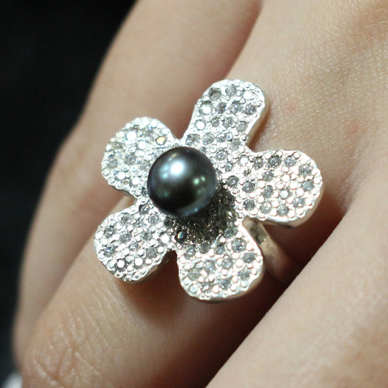 Jake-Silver-peacock-pearl-flower-ring-pa-164a