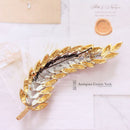 Large Vintage Sardi Queen Elizabeth II 40th Anniversary Commemorative Statement Leaf Brooch