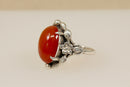 Silver Arts and Crafts Carnelian Ring