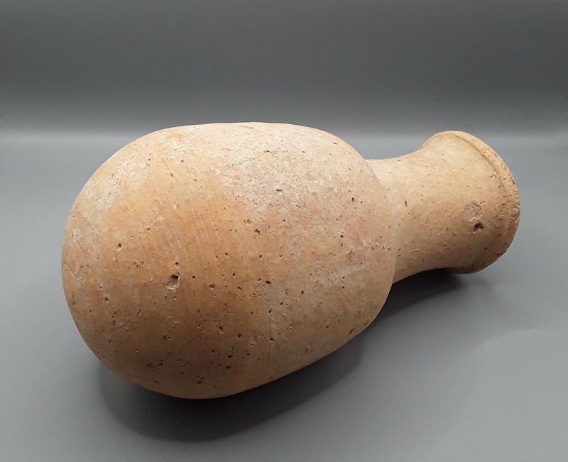 An Ancient Holyland,Iron Age Period, Terracotta Round Bottom Flagon.