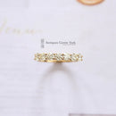 18ct Yellow Diamond 1.10cts Half Eternity Ring