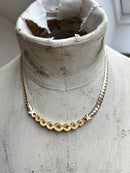 Vintage Christian Dior Gold Plated & Crystal Necklace