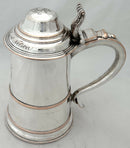 'God Bless Lord Nelson', George III Old Sheffield Plate Lidded Tankard.