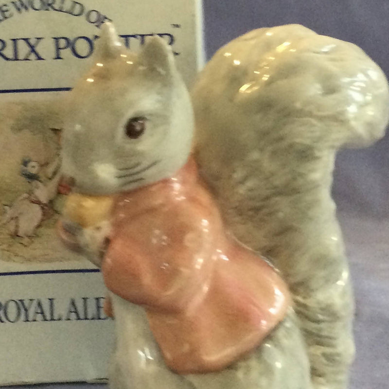 Royal Albert Beatrix Potter figurine Royal Albert Timmy Tiptoes Royal Albert Squirrel Figurine