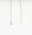 Elegant Sterling Silver & Amethyst Necklet – Adjustable 16 to 17¾ Inches
