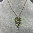 Sterling silver and peridot necklace