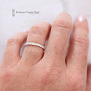 18ct White Gold Diamond Half Eternity Ring 0.48ct